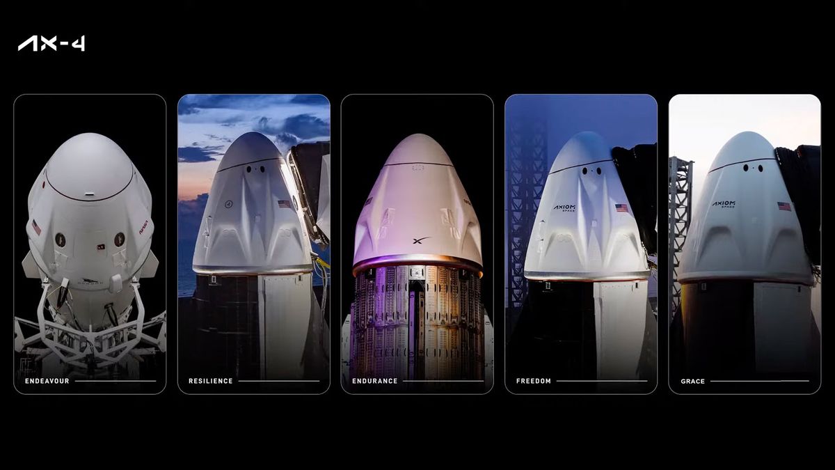 With 'Grace': Astronauts name SpaceX's final Dragon crew capsule