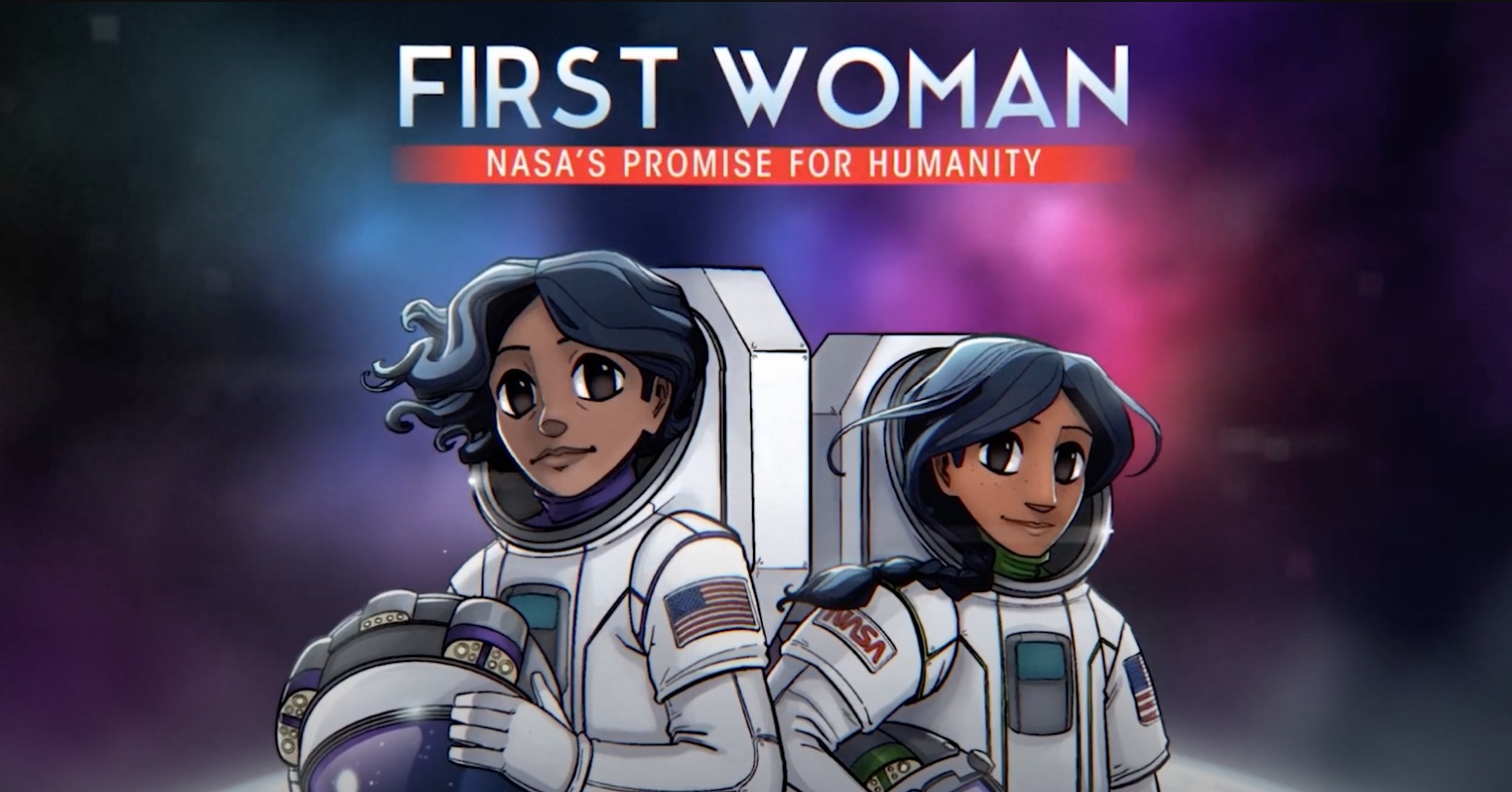 Astronaut Callie Rodriguez helps deploy a lunar telescope in NASA's new online graphic novel