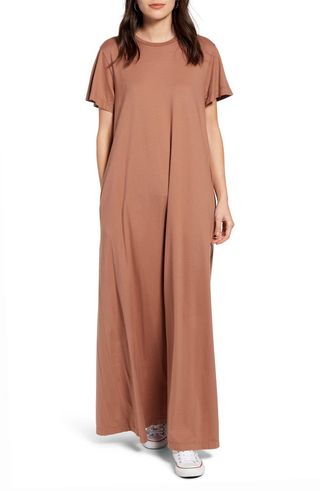 Micah Stretch Cotton Maxi T-Shirt Dress