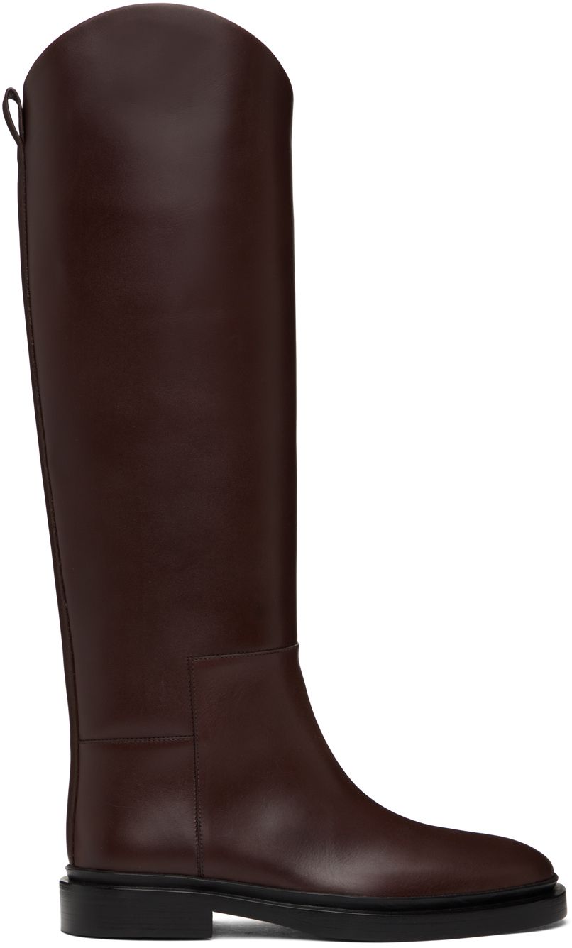 Burgundy Riding Tall Boots