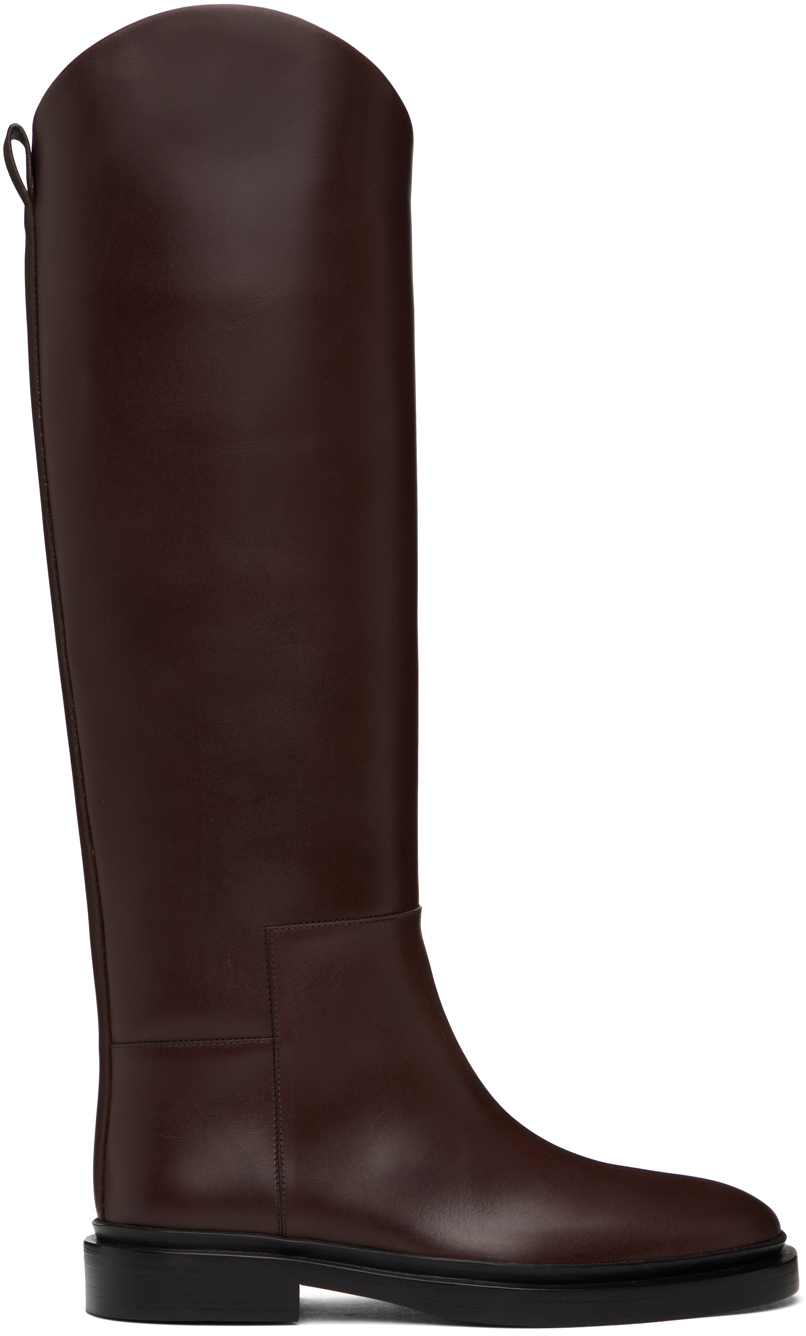 Burgundy Riding Tall Boots