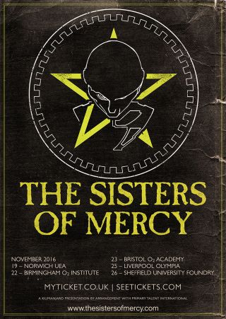 The Sisters Of Mercy tour poster
