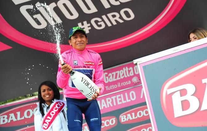 Nairo Quintana (Movistar) took over the lead in the Giro d'Italia