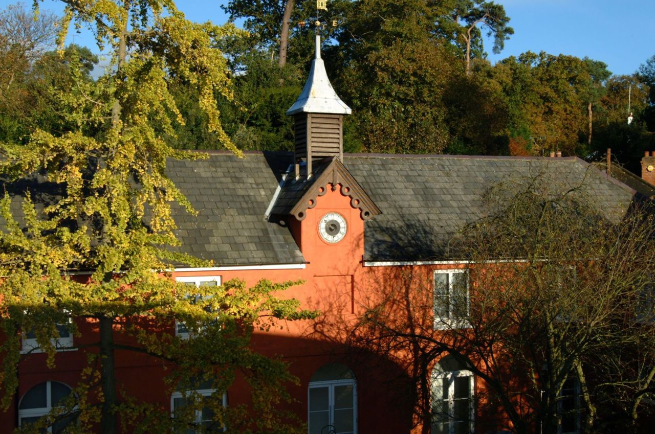 A red brick coach house