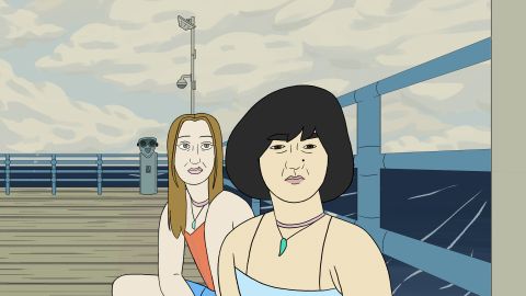 Anna Konkle and Maya Erskine in the animated special of Pen15