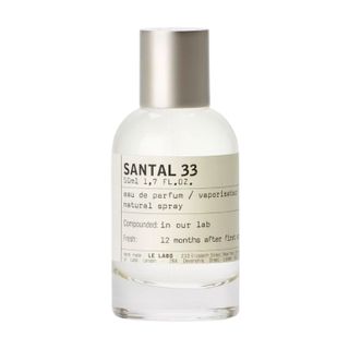 Product shot of Le Labo Santal 33 Eau de parfume, one of the best perfumes for women