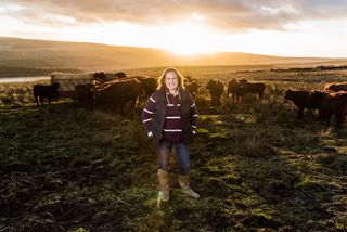 Rachel Hallos, beef and sheep farmer, West Yorkshire; Photograph: Jonathan Pow/Country Life Picture Library PUBLISHED: March 13 2019