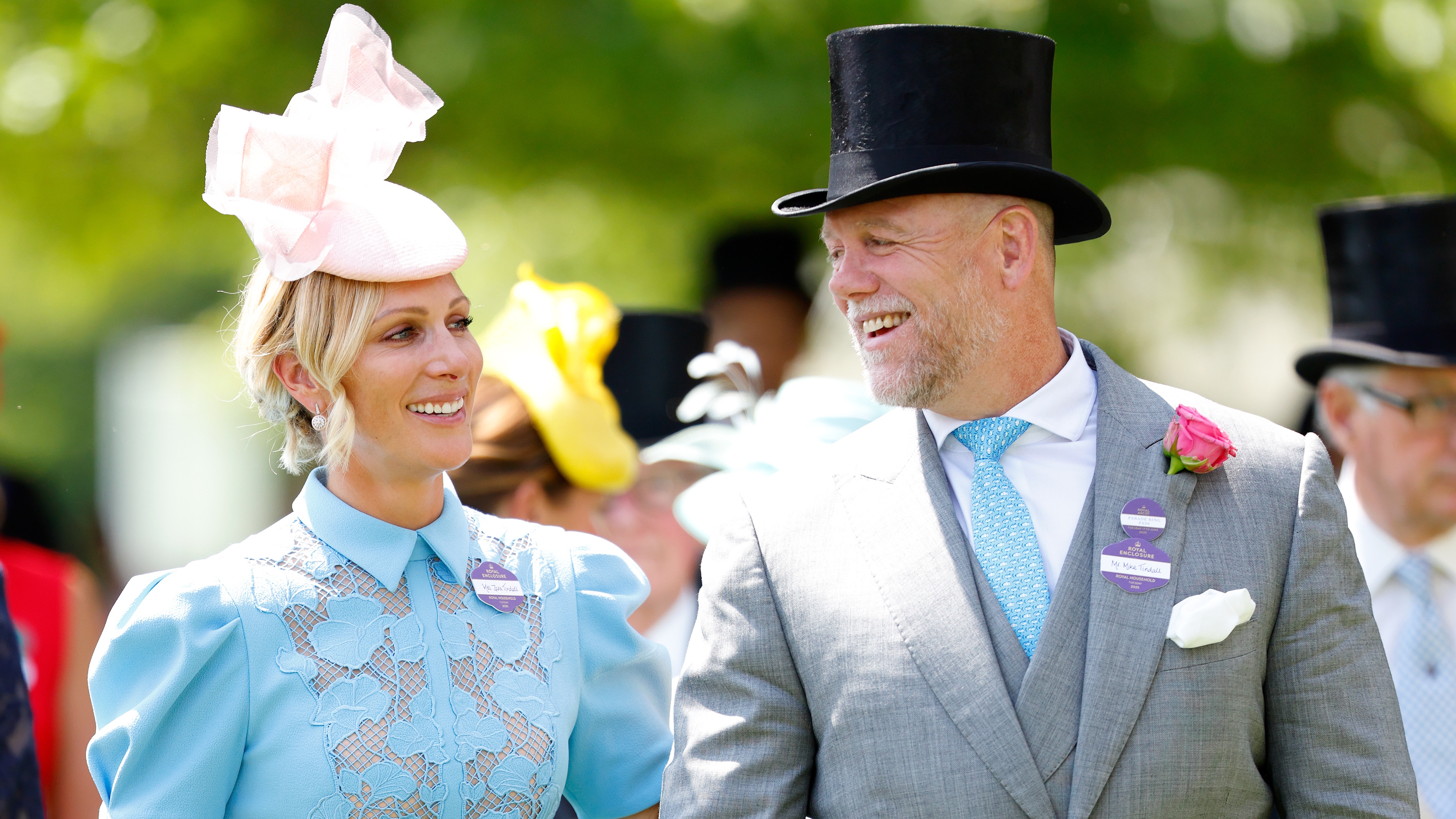 Zara Tindall and Mike Tindall attend day one of Royal Ascot at Ascot Racecourse on June 17, 2025