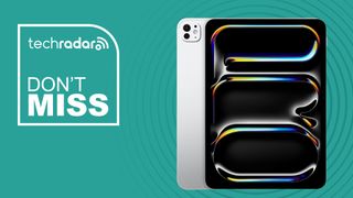 ipad Pro 11-inch in front of a cyan background. Text reads: Don't Miss