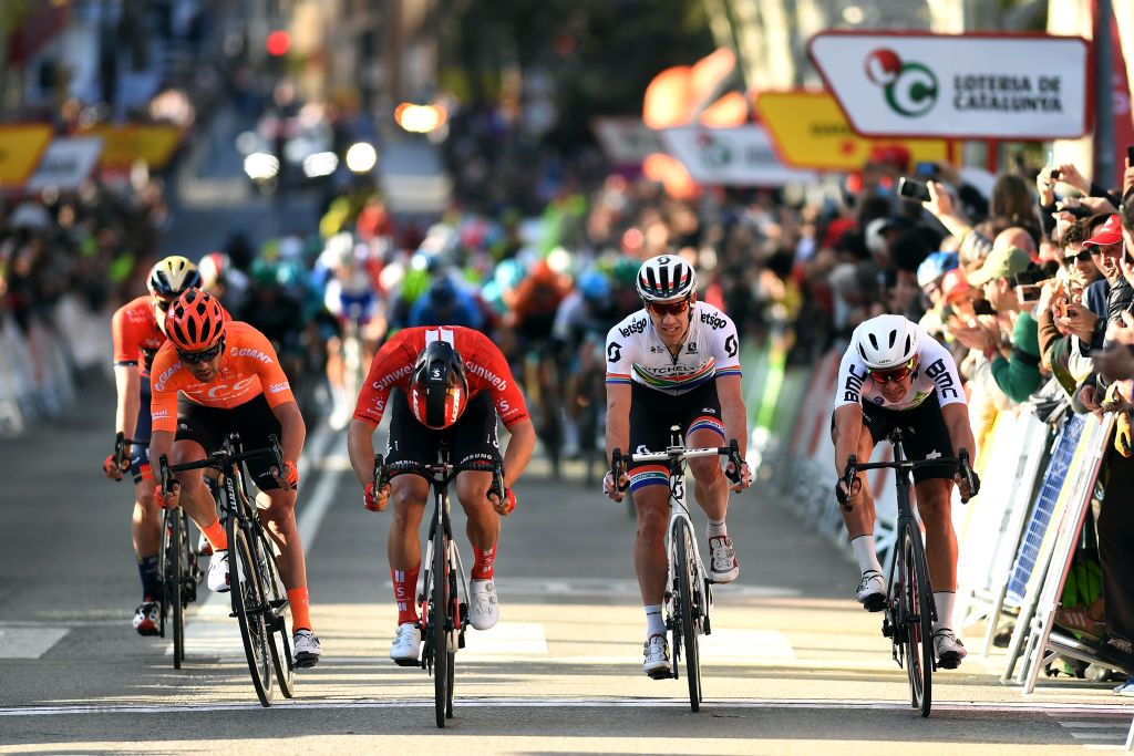 Michael Matthews (Sunweb) won the sprint for second