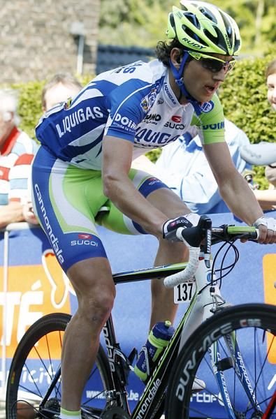 Maciej Paterski (Liquigas-Cannondale) went with the early break.