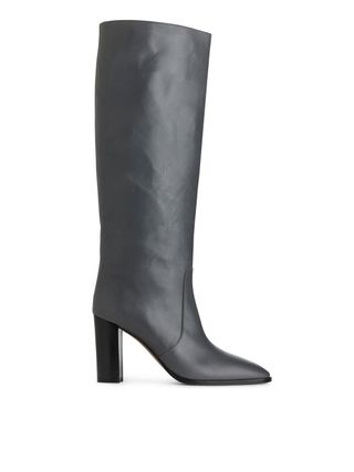 Knee-High Leather Boots