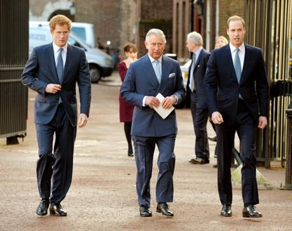 Prince Harry, Prince Charles and Prince William