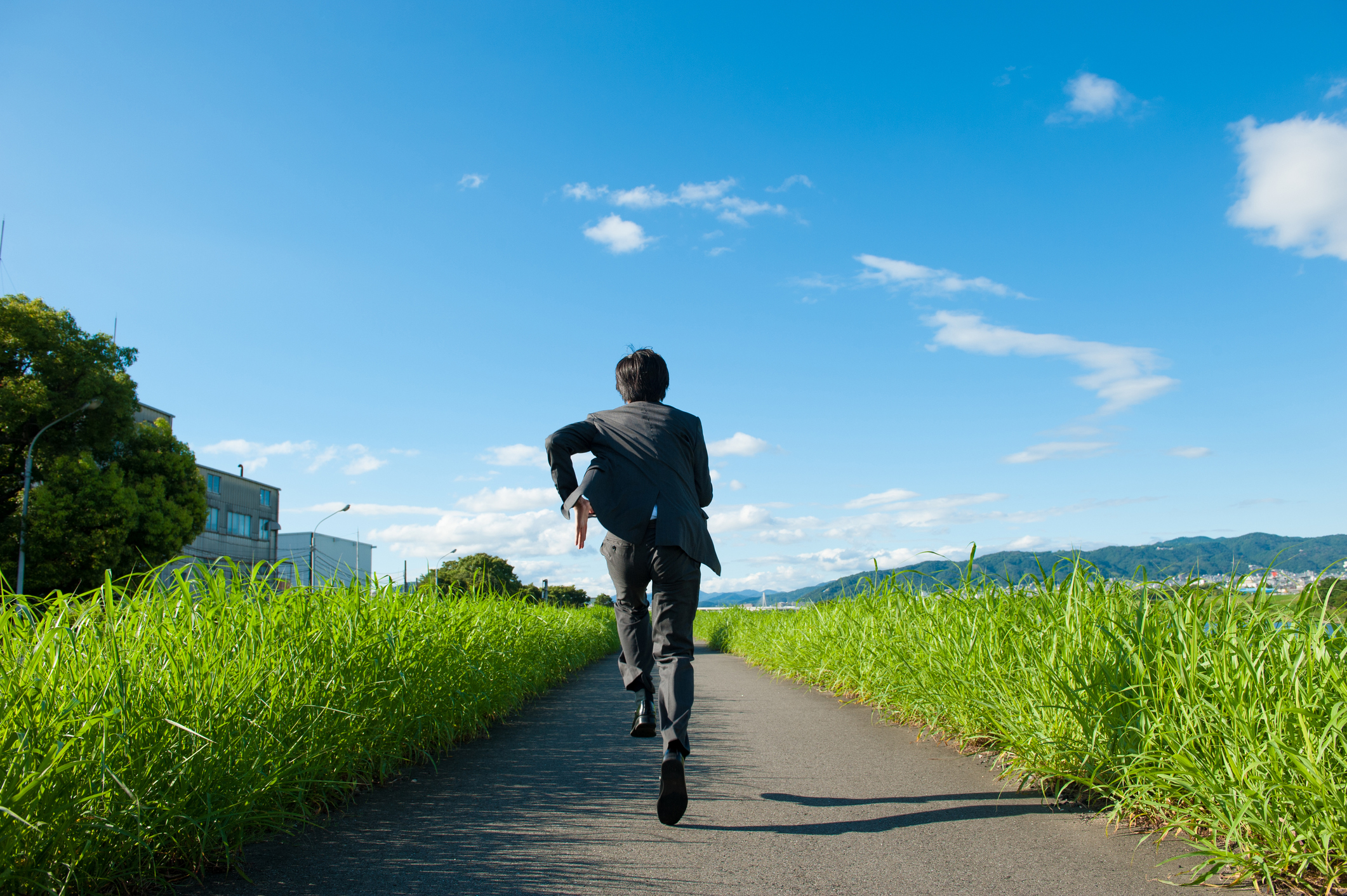 One way to run Japanese businessman