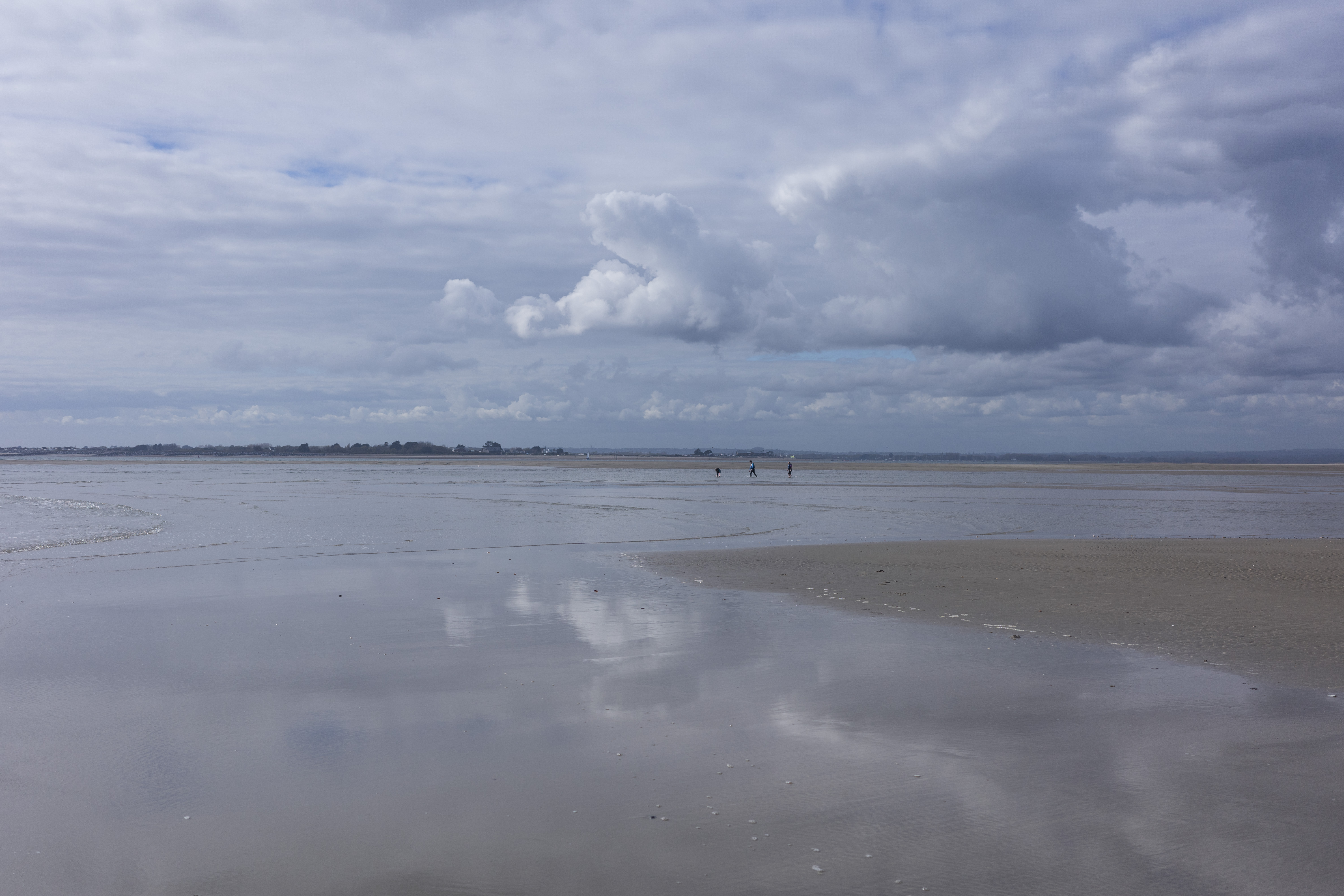 Clouds over a beach