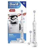 Oral-B Kids Electric Toothbrush with Replacement Brush Heads, Featuring Star Wars: $45.49 (24% off) at Amazon