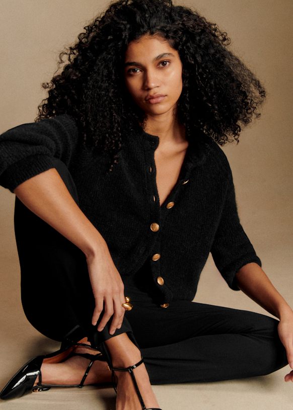 Othello Cardigan - Red - Baby Alpaca - S&amp;eacute;zane