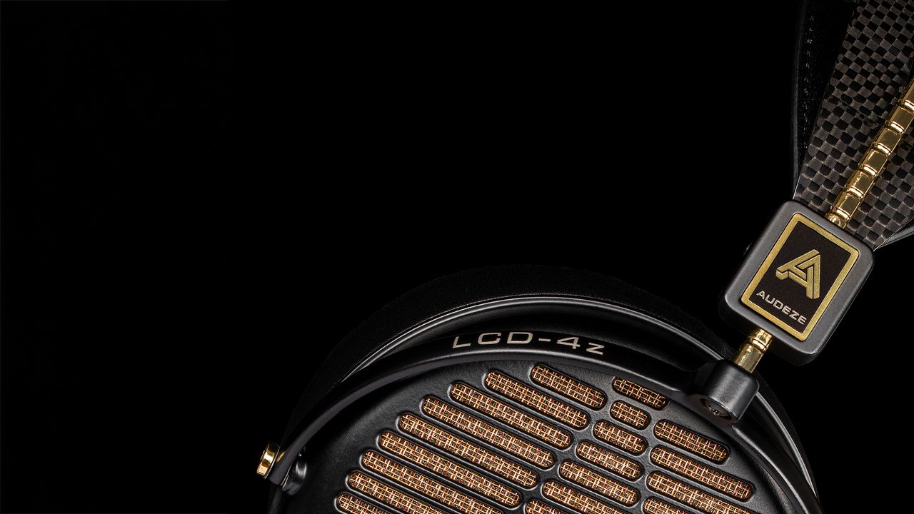 A selection of three different Audeze headphones.