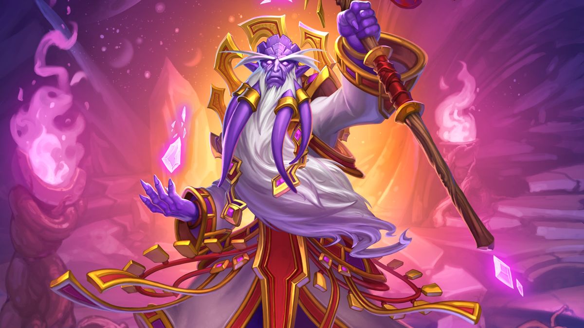 Hearthstone promo image - Velen, leader of the Exiled