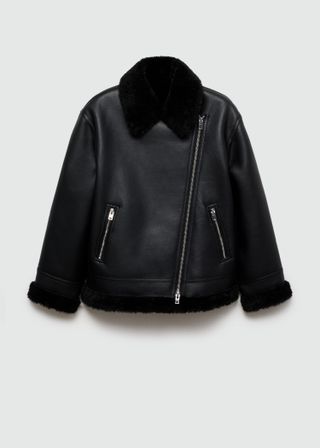 Jacket With Shearling-Effect Lining - Women | Mango Usa