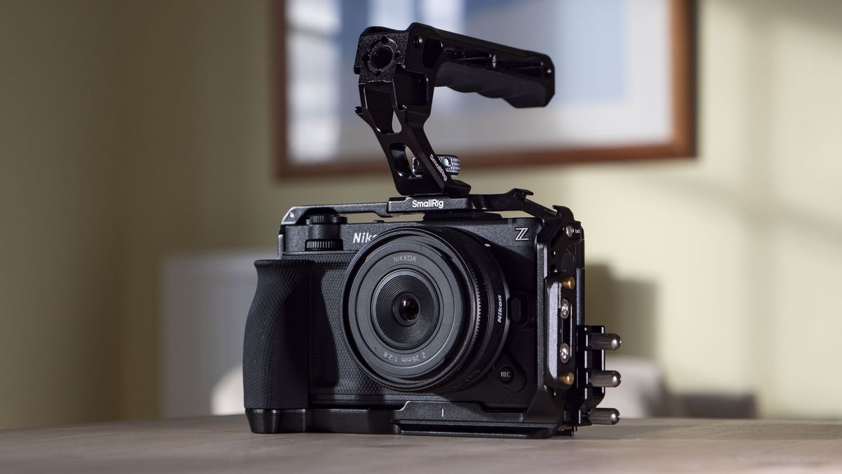 Nikon ZR product photos &ndash; inside a dedicated SmallRig cage