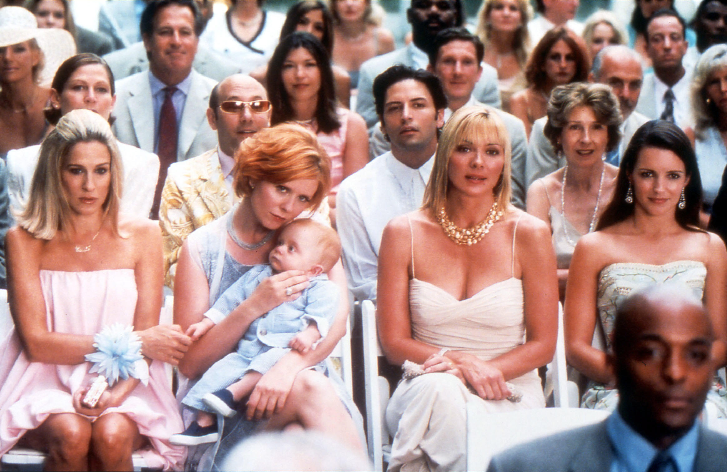 satc - the women in pastel colors