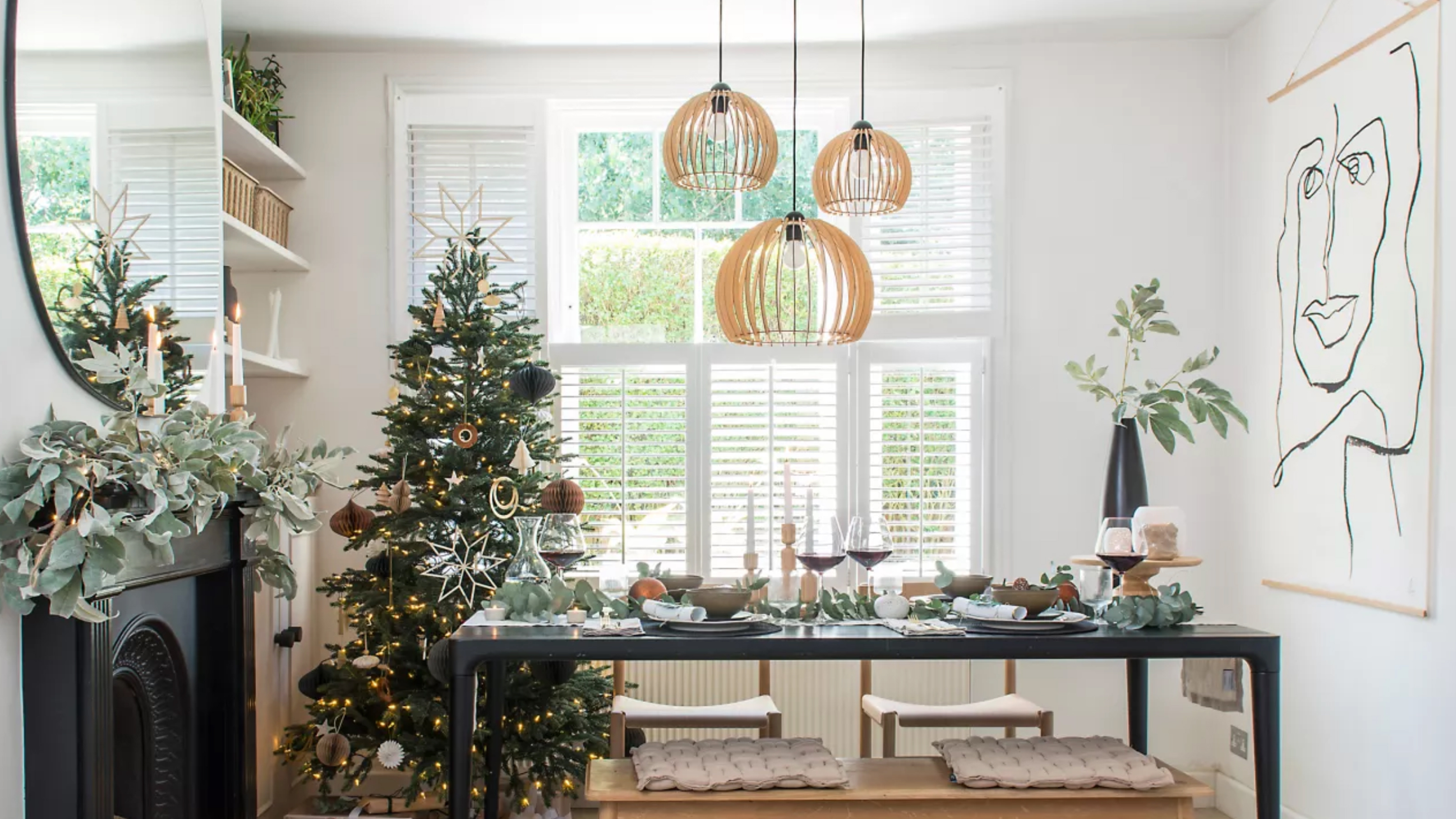 Elegant Gold and Silver Christmas Family Room Reveal - Design Improvised