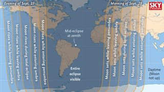 Visibility of Sept. 27, 2015, Lunar Eclipse