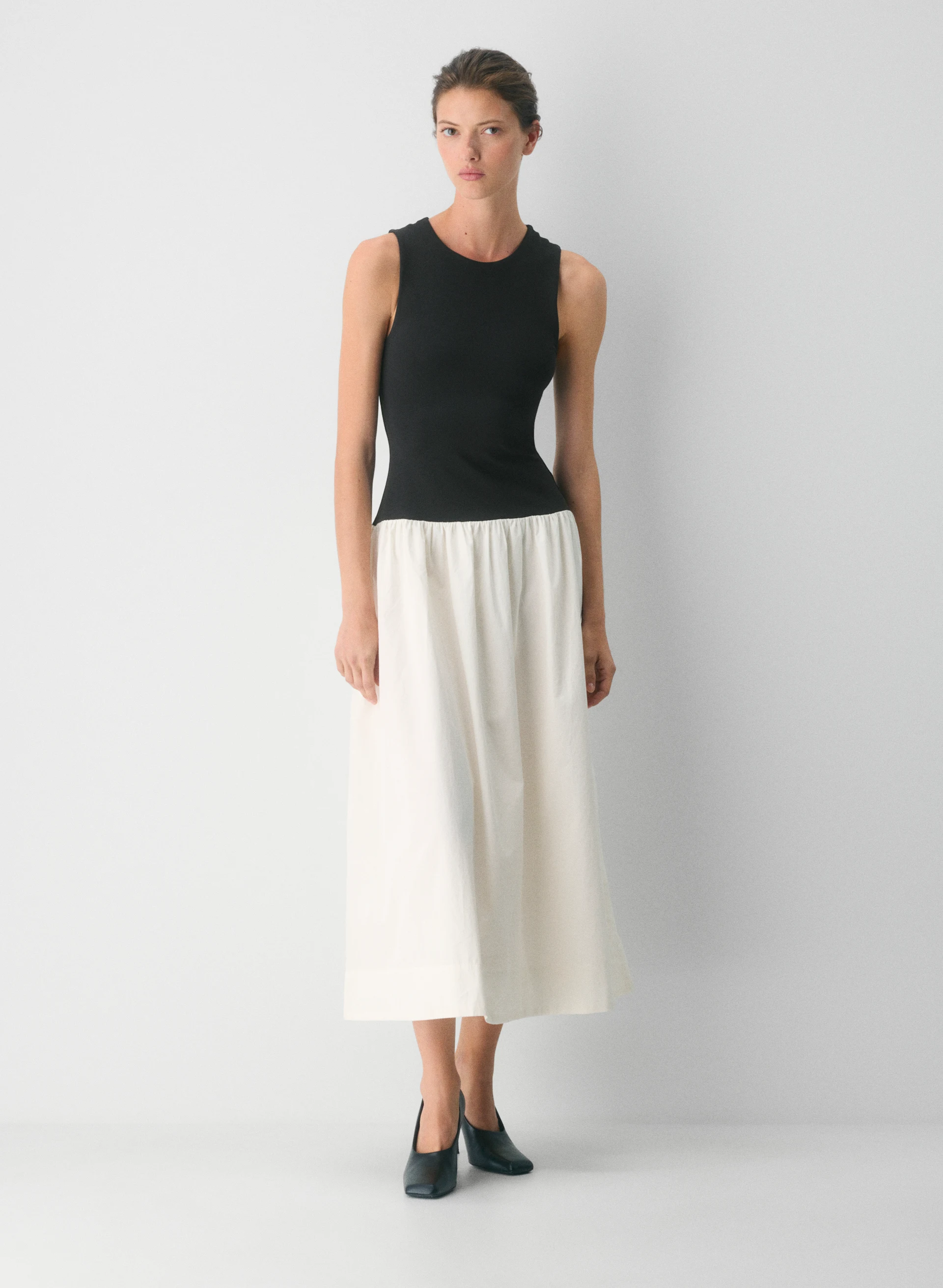 Worldly Poplin Dress