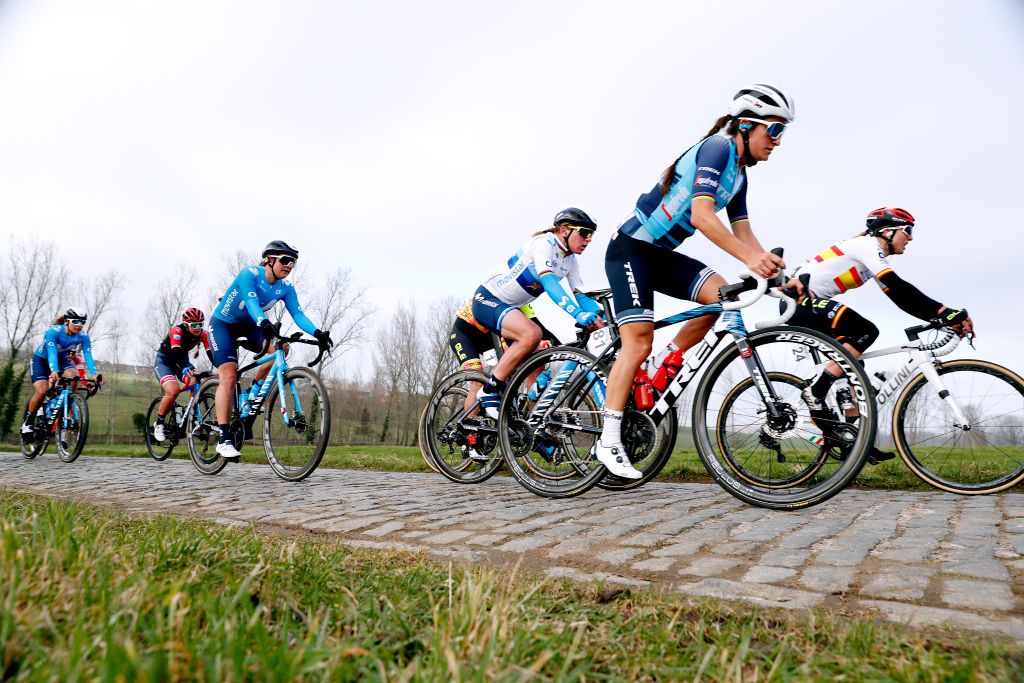 Lizzie Deignan (Trek-Segafredo) at Omloop Het Nieuwsblad 2021