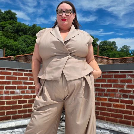 Sarah Chiwaya styles plus-size summer workwear