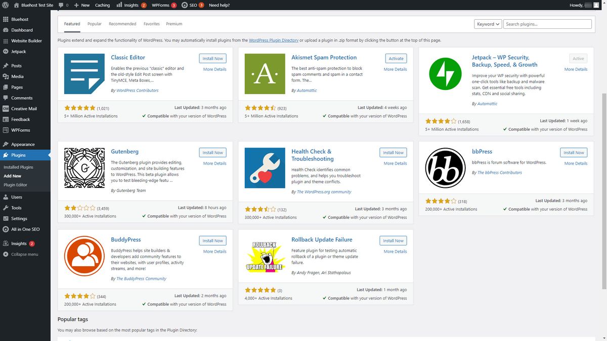 Bluehost review