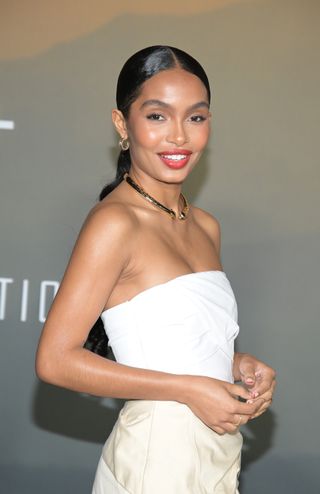 Yara Shahidi attends the red carpet premiere of the Apple Original Series "Extrapolations" at Hammer Museum on March 14, 2023 in Los Angeles, California.