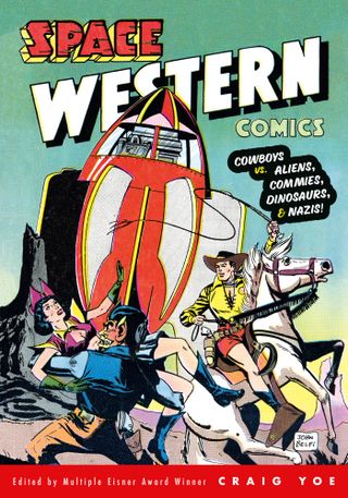 Cover art for Space Western Comics.