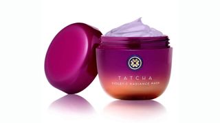 Tatcha Violet C-Radiance Mask open pot