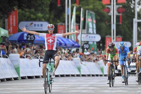 Gino Mader takes his first pro victory