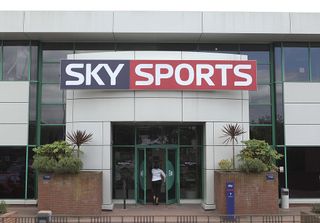 An employee enters the Sky Sports office at the British Sky Broadcasting Group Plc headquarters in Isleworth, U.K., on Tuesday, June 15, 2010. British Sky Broadcasting Plc, the U.K.'s largest pay-TV provider, spurned a 7.8 billion-pound ($11.5 billion) offer from Rupert Murdoch's News Corp., asking for the bid to be raised by at least 14 percent