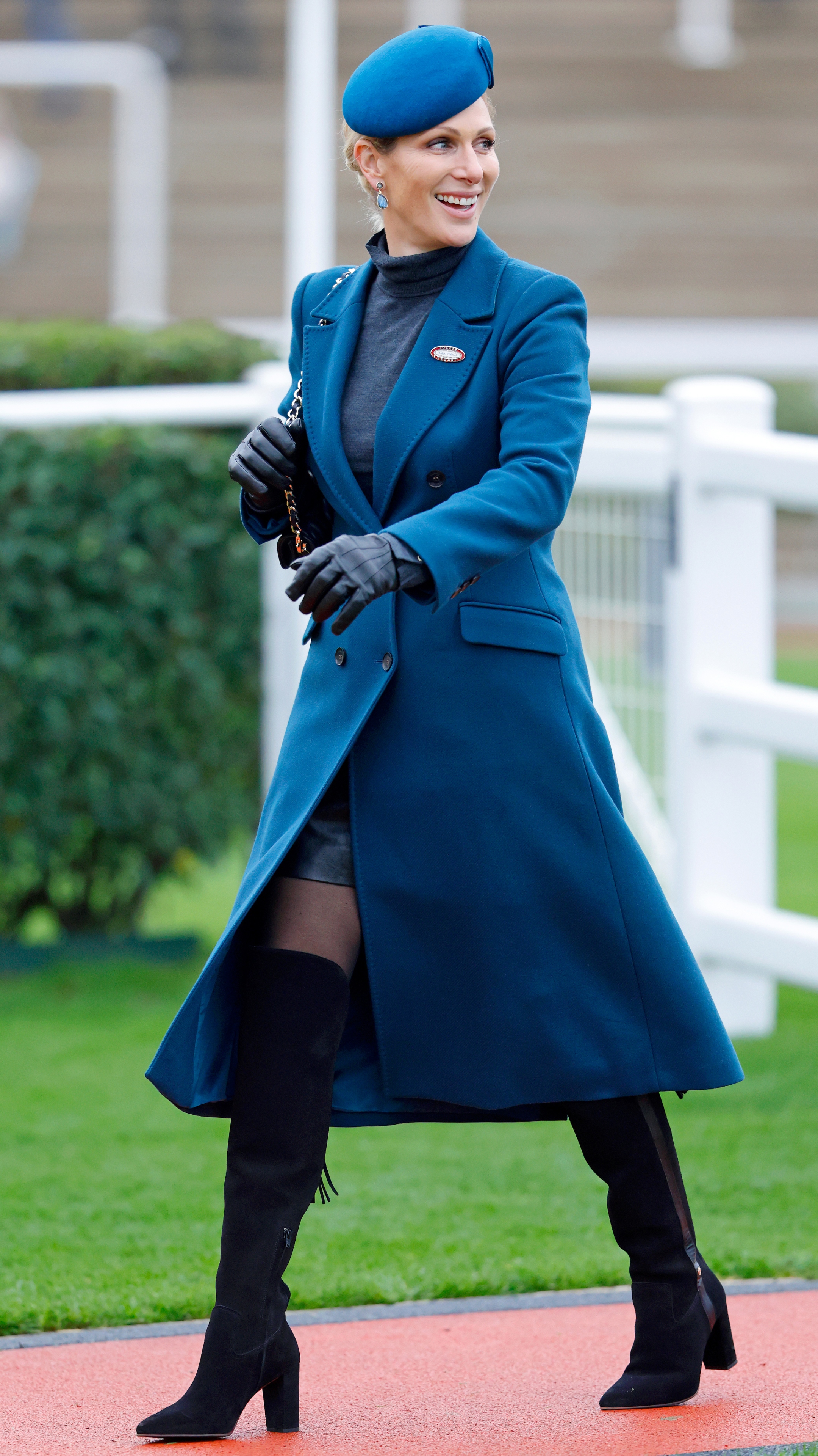 Zara Tindall attends day 2 &#039;Super Saturday&#039; of The November Meeting at Cheltenham Racecourse on November 15, 2025