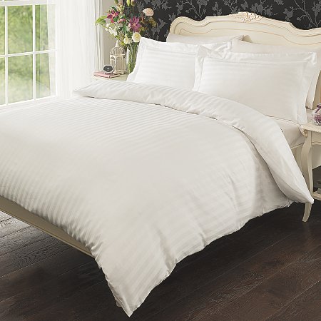Luxury By George Sateen Stripe Bedding Set