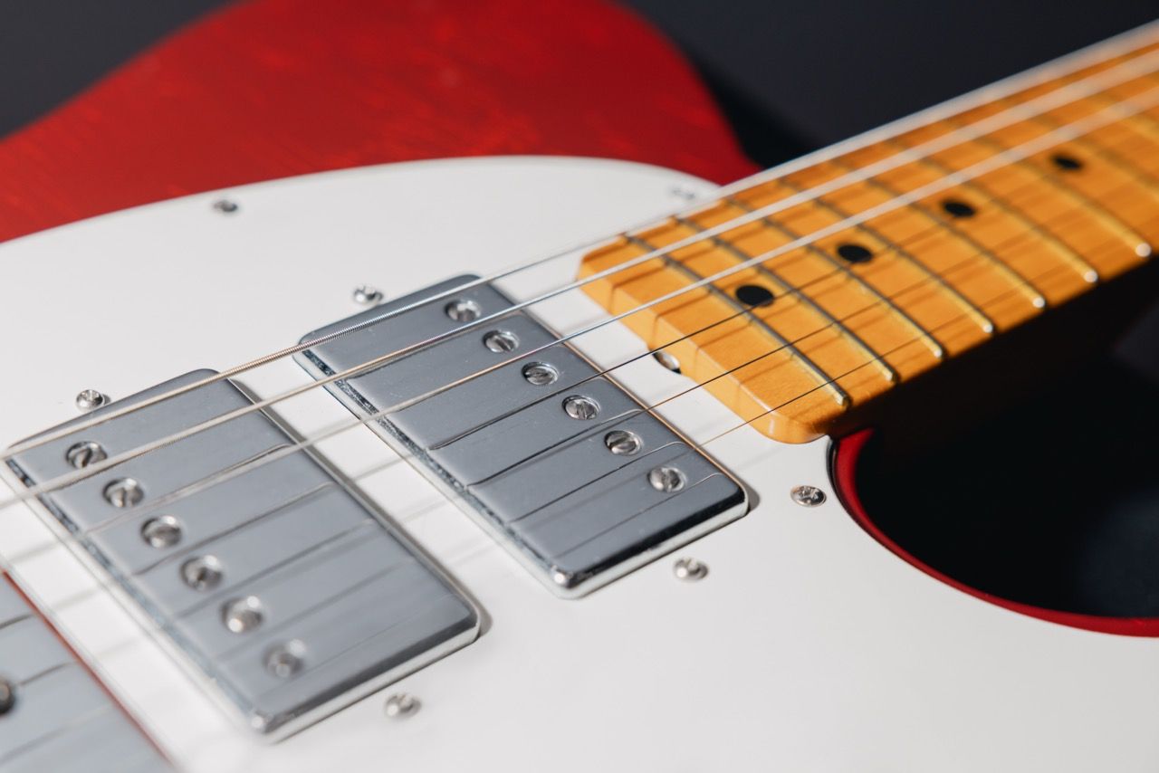 A photo showing the Fender Mike Campbell Red Dog Telecaster