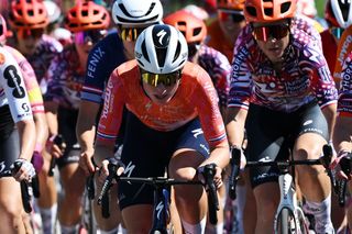 THE HAGUE NETHERLANDS AUGUST 12 Demi Vollering of The Netherlands and Team SD Worx Protime competes during the 3rd Tour de France Femmes 2024 Stage 1 a 123km stage from Rotterdam to The Hague UCIWWT on August 12 2024 in The Hague Netherlands Photo by Dario BelingheriGetty Images