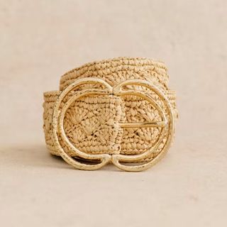 Sézane Natural Raffia Belt 