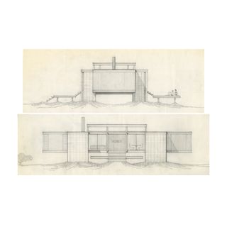 drawing of one of horace gifford's houses