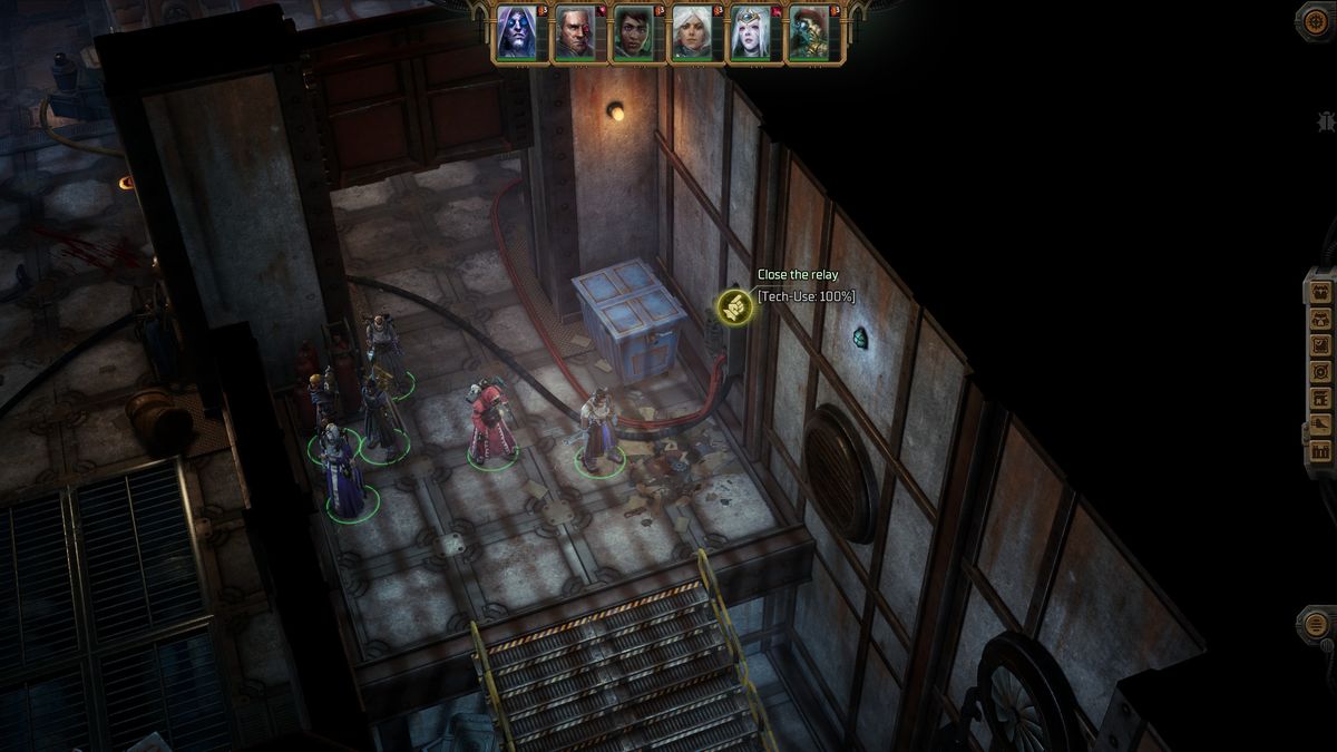 Rogue Trader Upperway puzzle - Relay near the stairs