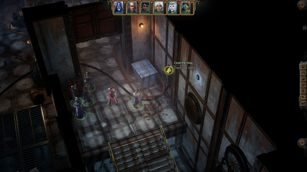 Rogue Trader Upperway puzzle - Relay near the stairs