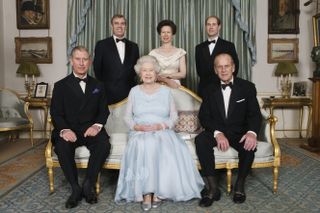 Princess Anne the Queen Prince Charles Prince Philip Prince Andrew Prince Edward