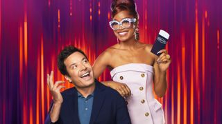 Jimmy Fallon and Keke Palmer in promotional image from "Password"