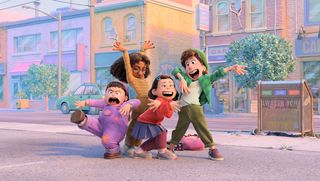 Mei and her group of friends in Turning Red, Pixar movie