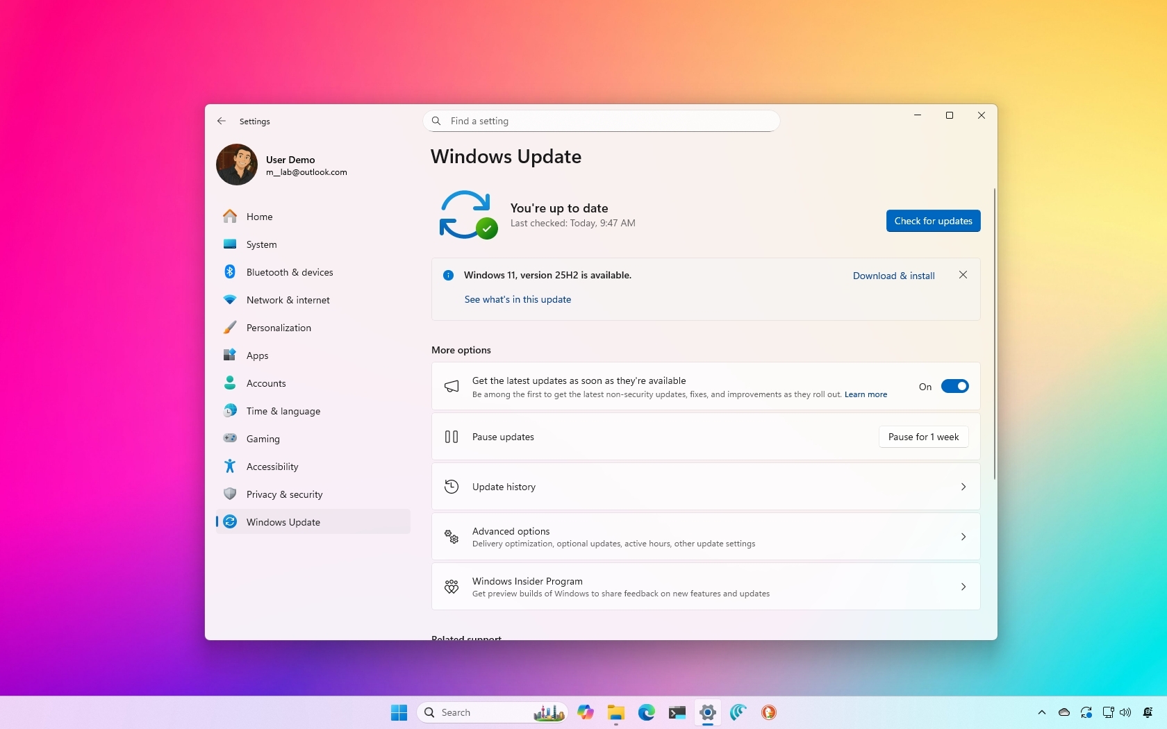 Windows 11 2025 Update download