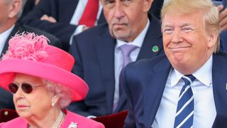 Queen Elizabeth II and Donald Trump